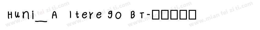 Huni_Alterego BT字体转换